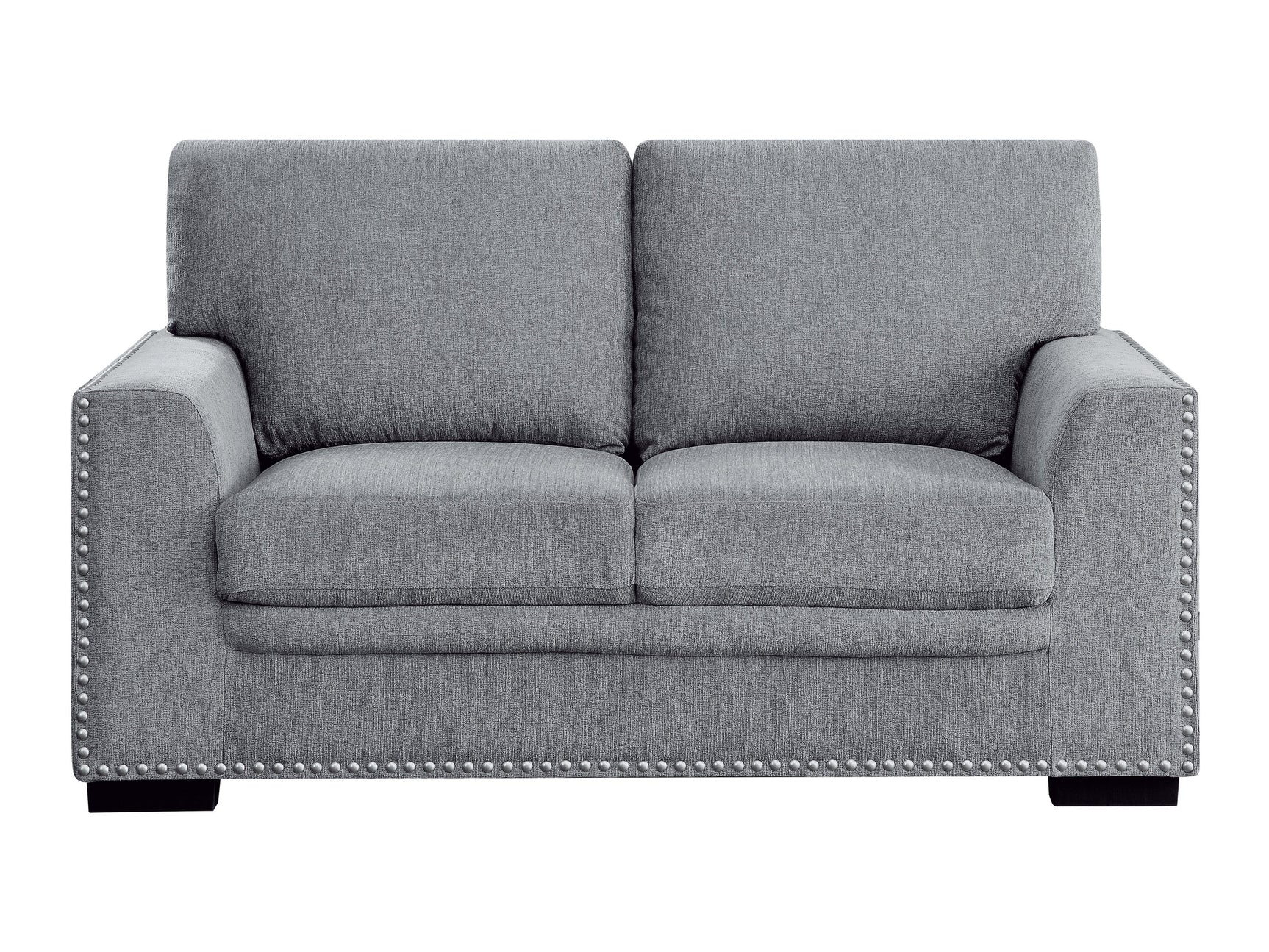 Morelia Dark Gray Loveseat - Ornate Home