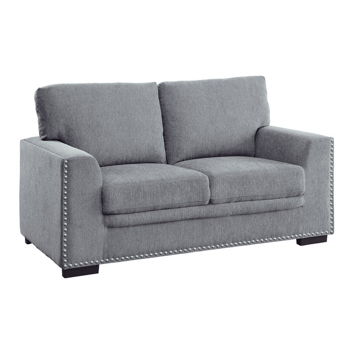 Morelia Dark Gray Loveseat - Ornate Home