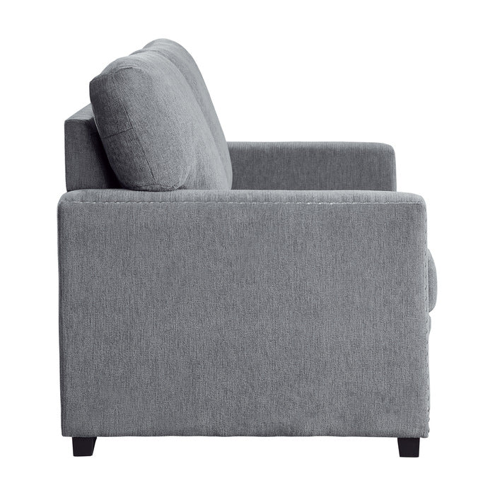 Morelia Dark Gray Loveseat - Ornate Home
