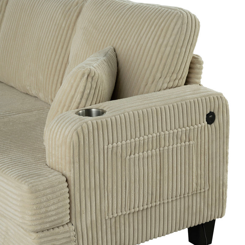 Moretaine Beige Sofa & Loveseat - Ornate Home
