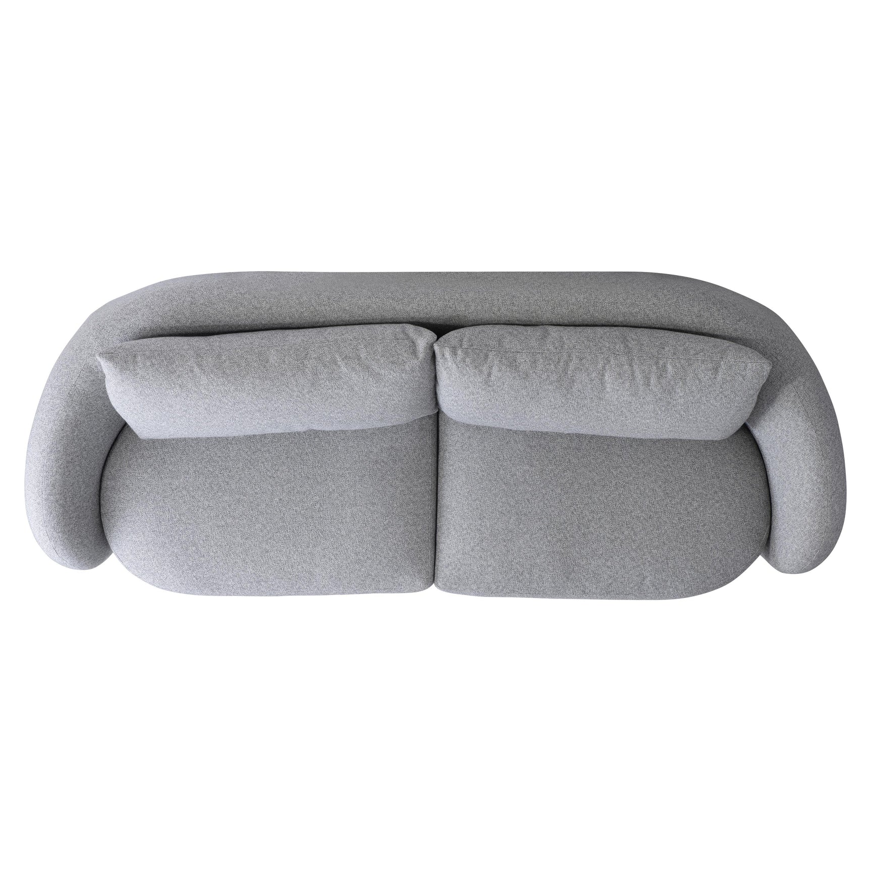 Moretti Grey Sofa Without Pillows - Ornate Home