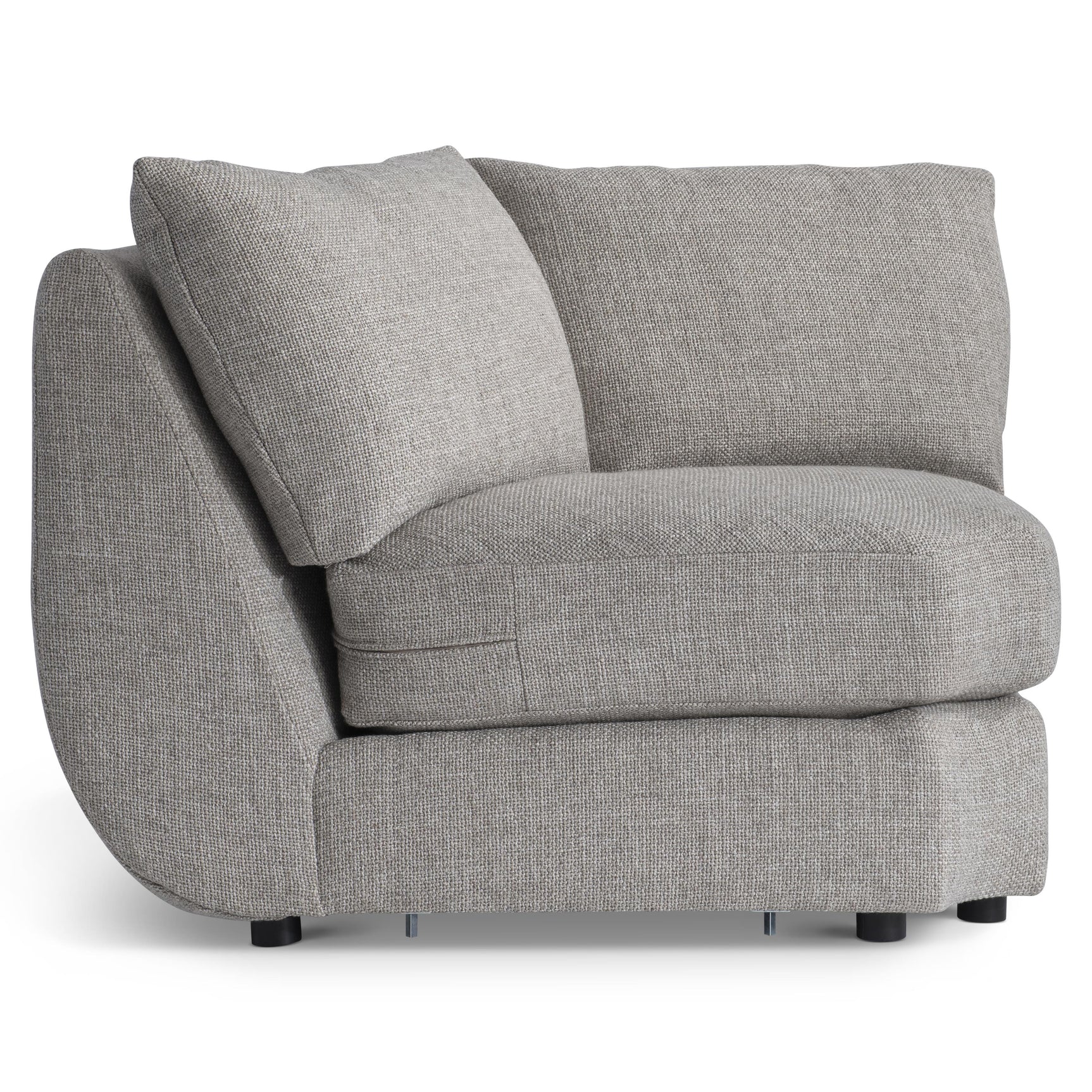 Moretti Light Gray Wedge Without Pillows - Ornate Home