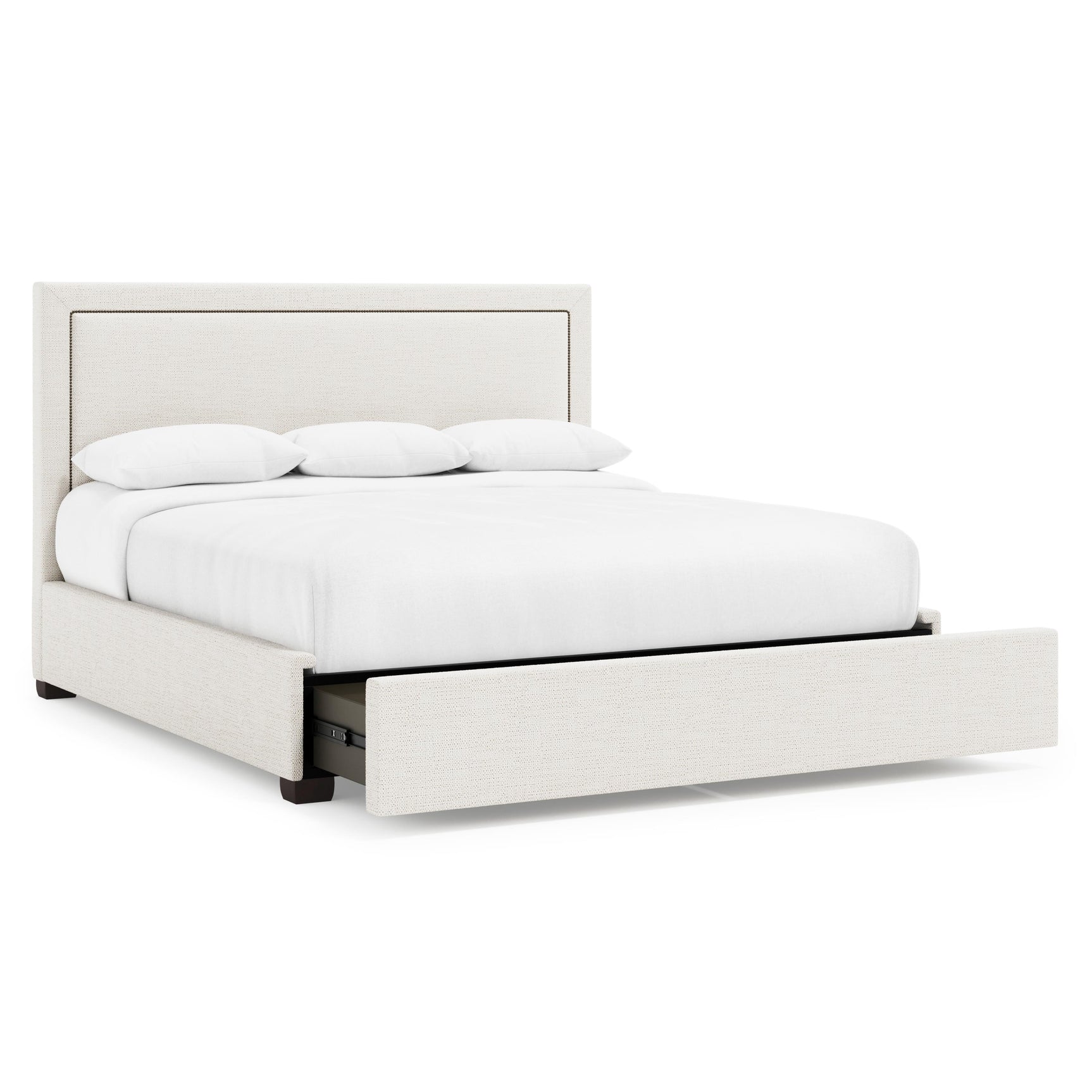 Morgan Espresso King Storage Panel Bed (54" H) - Ornate Home