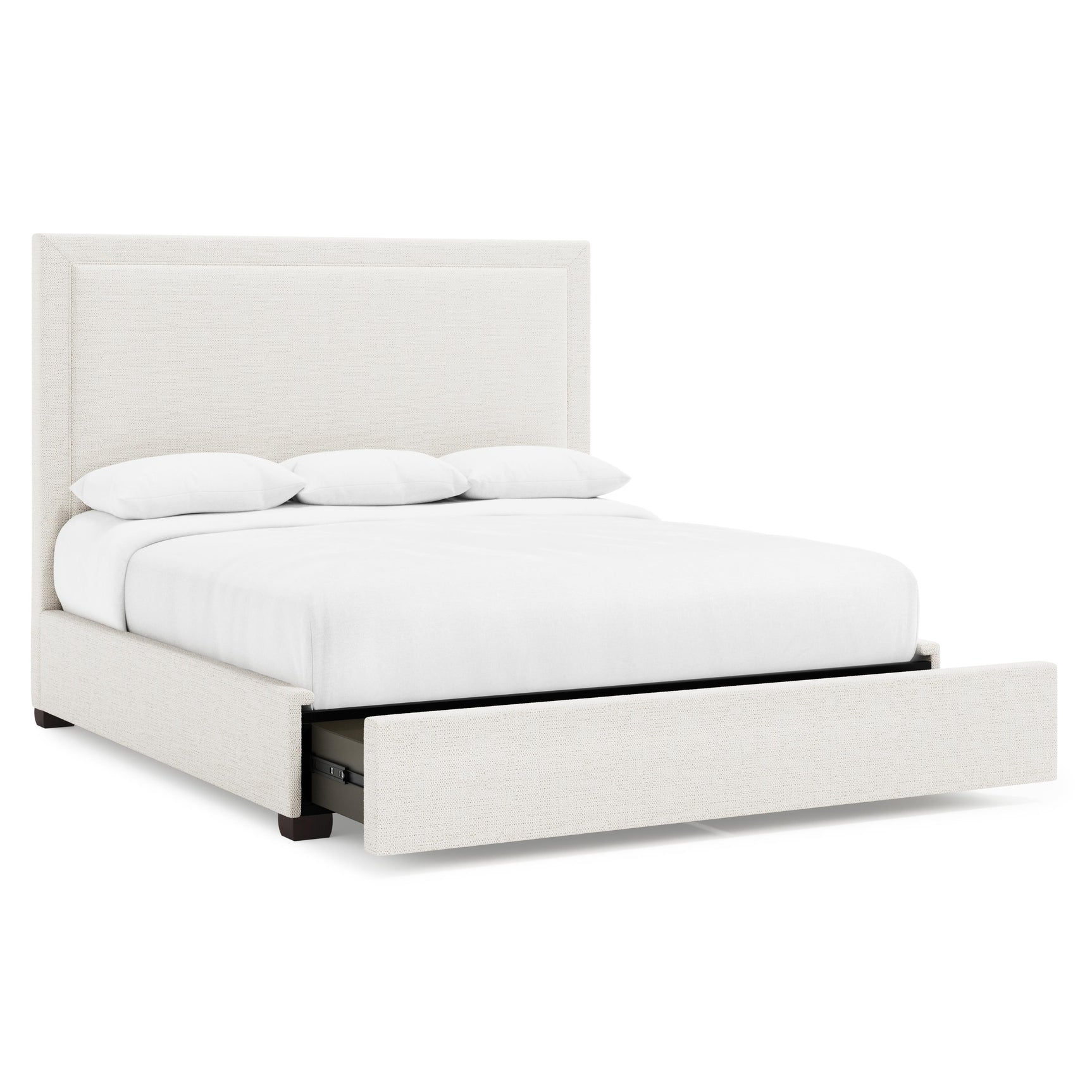 Morgan Espresso King Storage Panel Bed (64" H) - Ornate Home