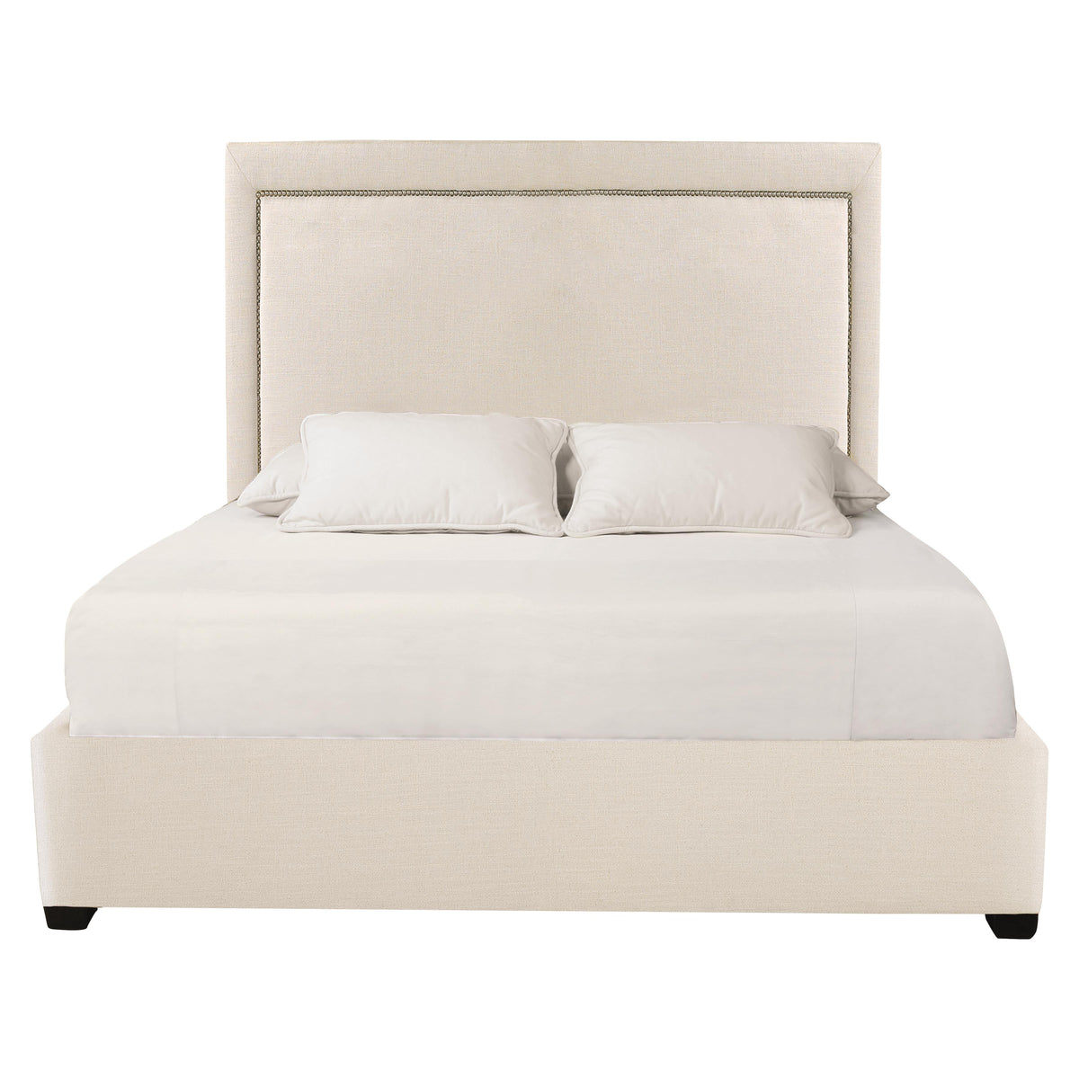Morgan Ivory King Panel Bed Extended (64" H) - Ornate Home