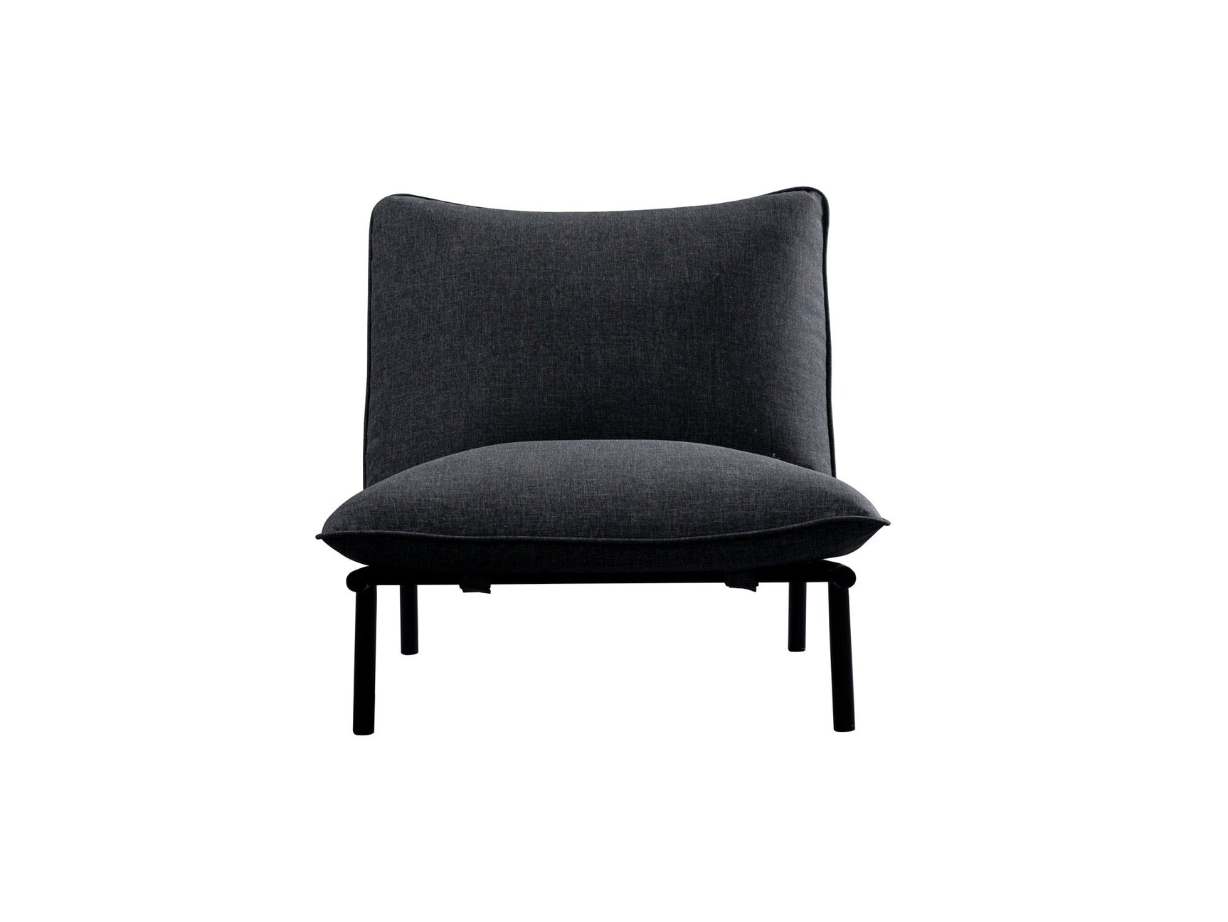 Morgan Speckled Charcoal Outdoor Accent Chair - Ornate Home