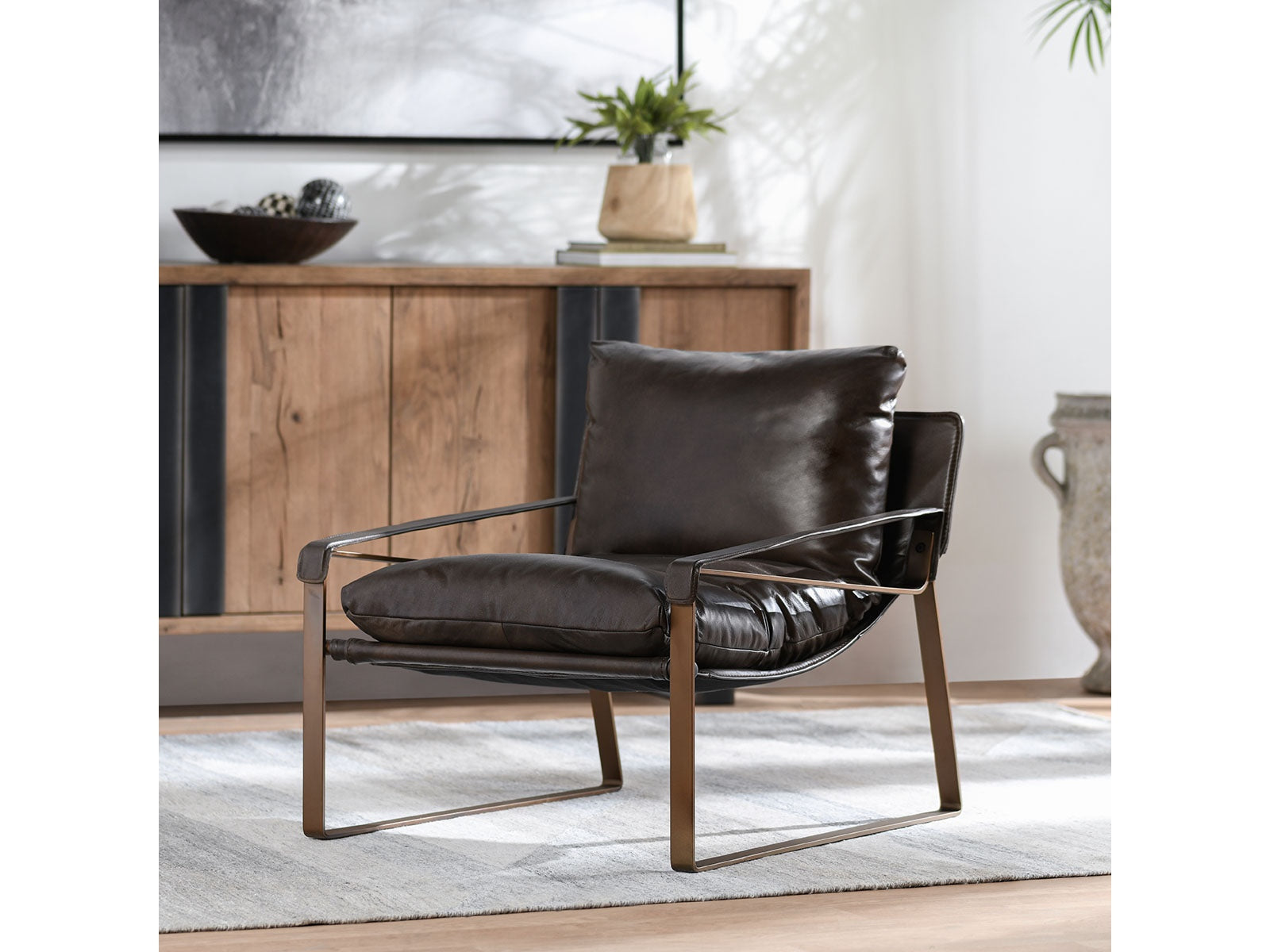 Morgan Truffle Brown Accent Chair - Ornate Home