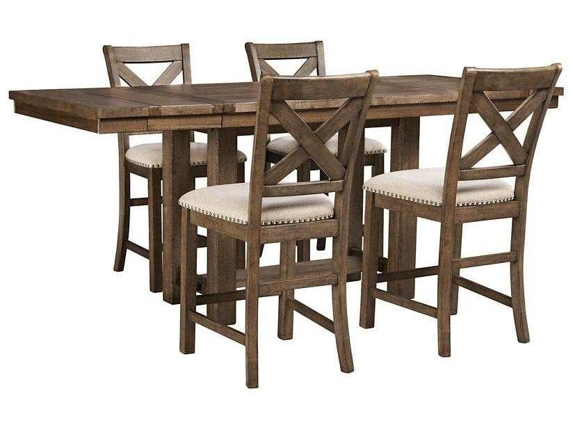 Moriville 5-Piece Counter Height Dining Room Set (Online Special Price) - Ornate Home