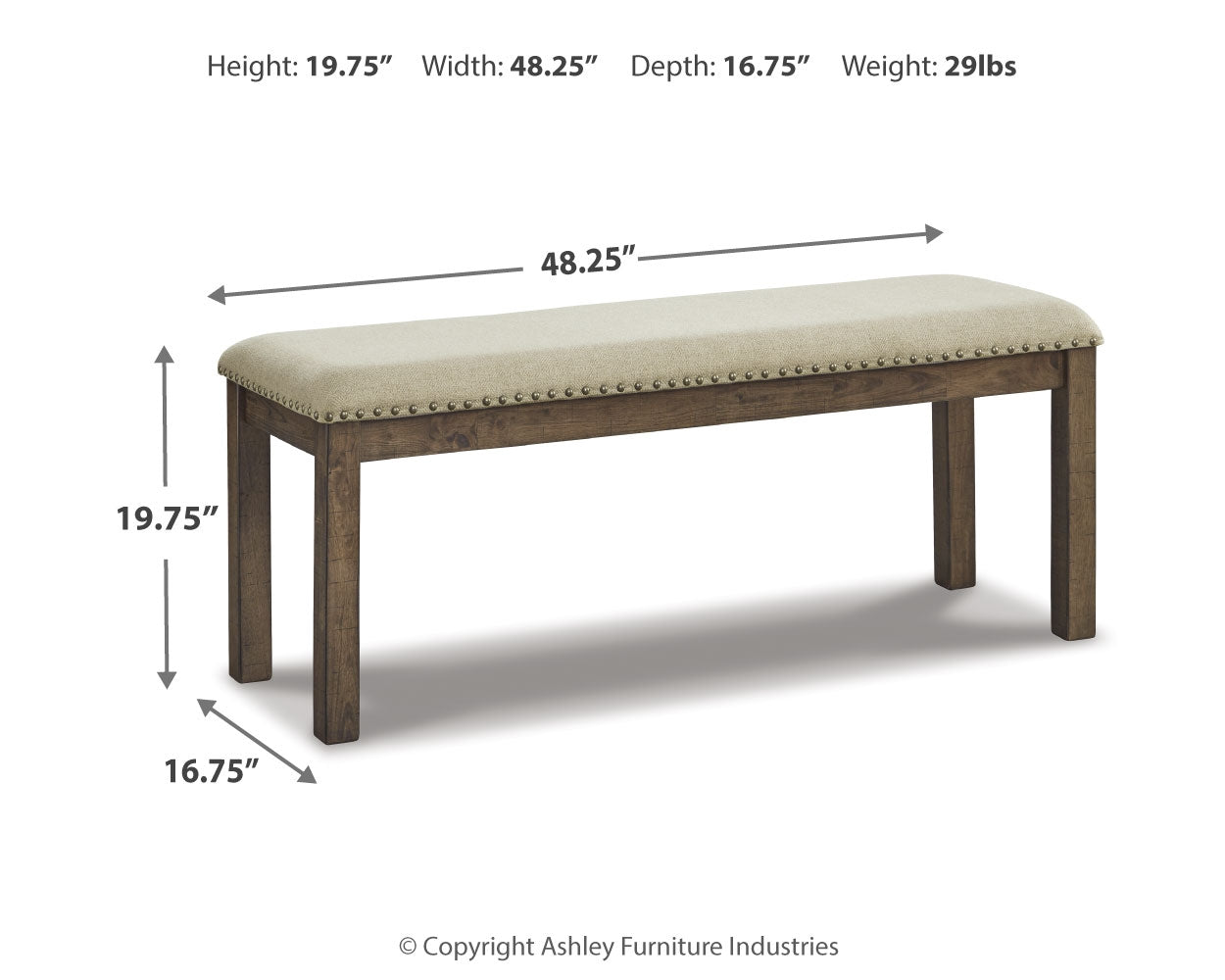 Moriville Beige Dining Bench (Online Special Price) - Ornate Home