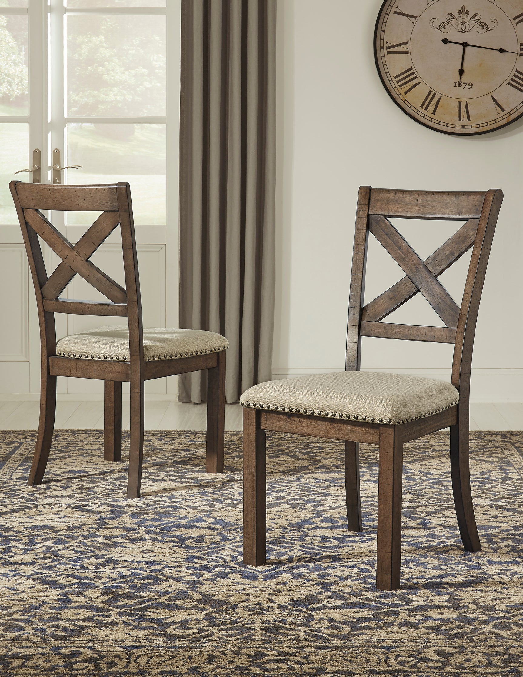 Moriville Brown/Beige Dining Table and 4 Chairs and Bench - Ornate Home