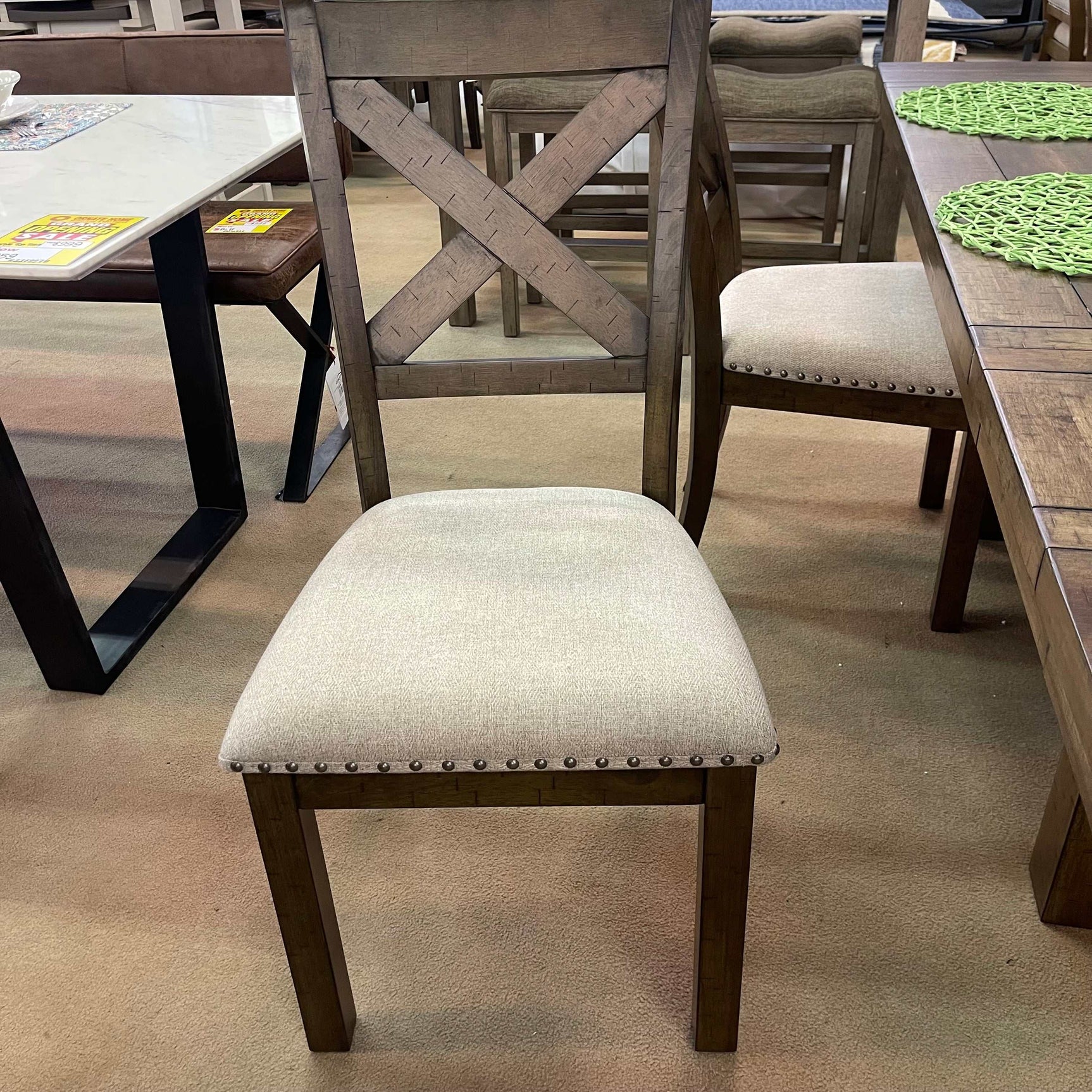 Moriville Grayish Brown Dining Room Set / 6pc - Ornate Home