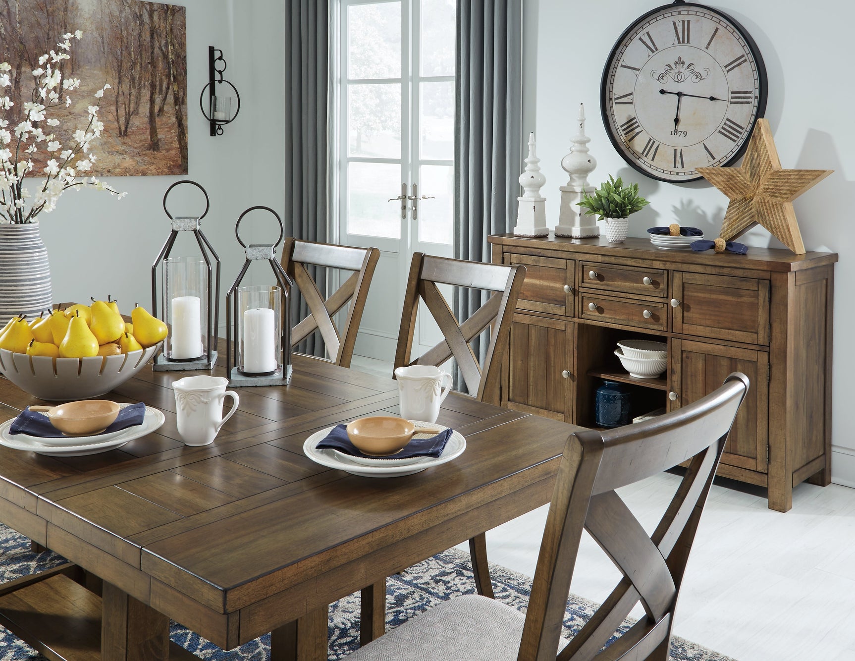 Moriville Grayish Brown Dining Room Table w/ Extension - Ornate Home
