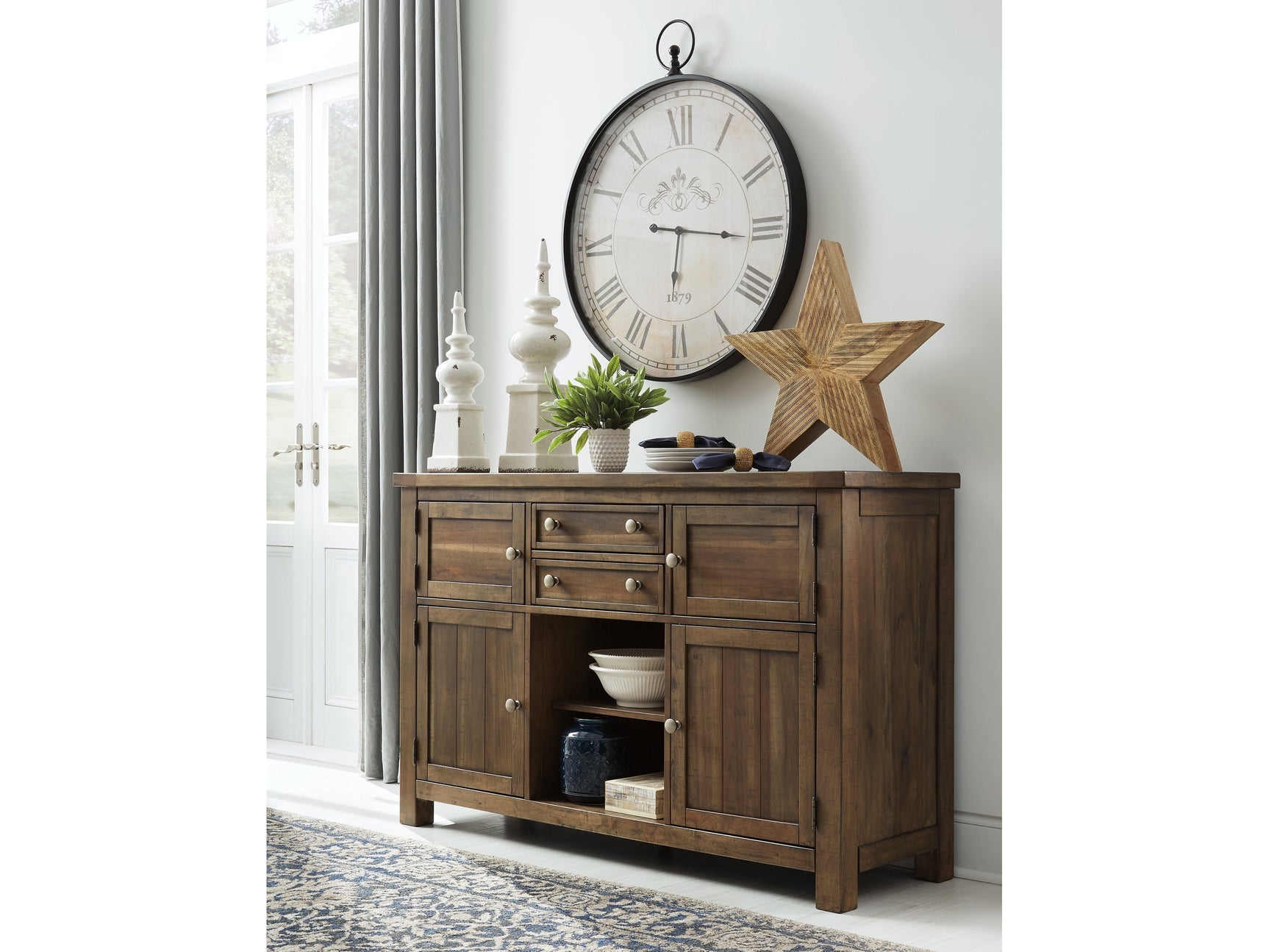 Moriville Grayish Brown Dining Server - Ornate Home