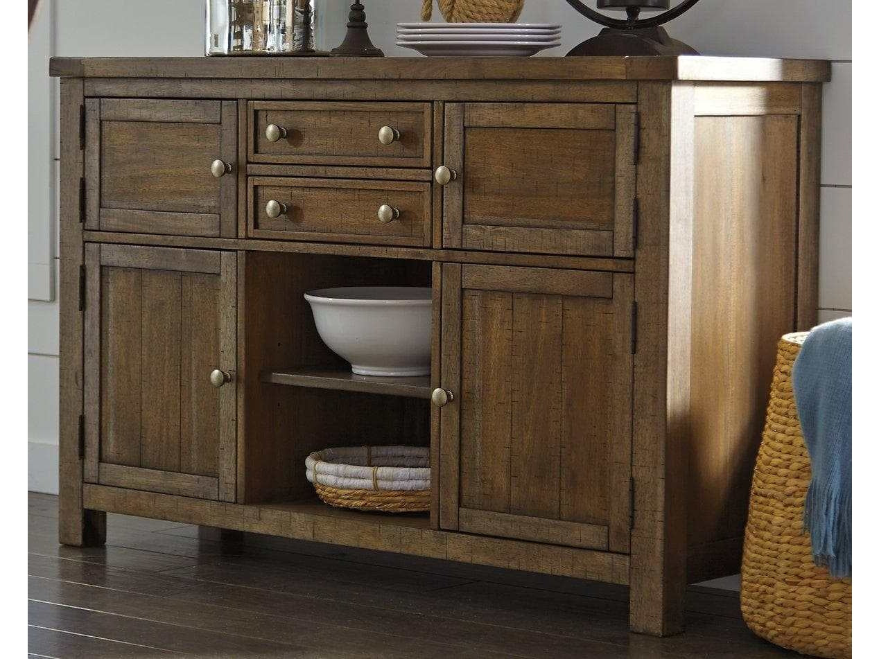 Moriville Grayish Brown Dining Server - Ornate Home