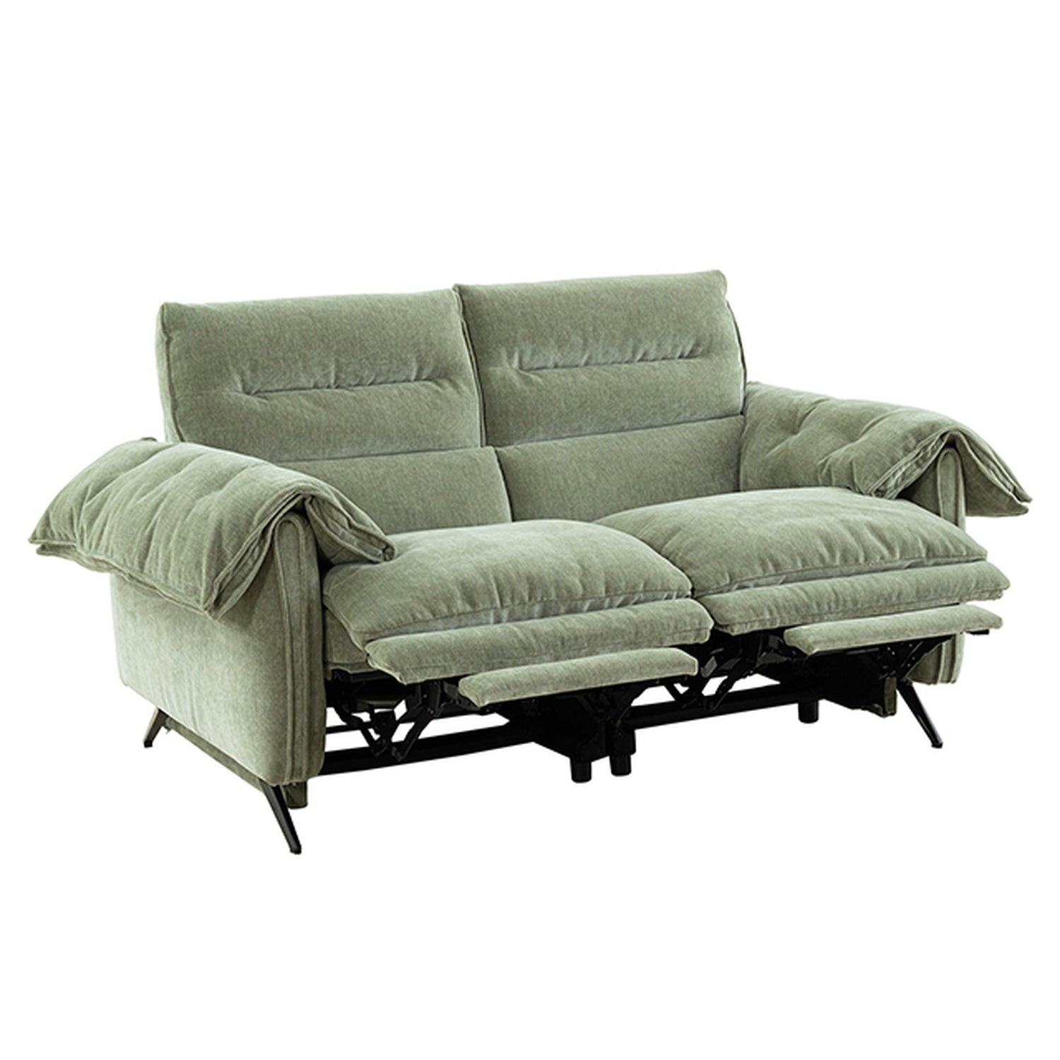 Morley Sage Green Power Loveseat - Ornate Home