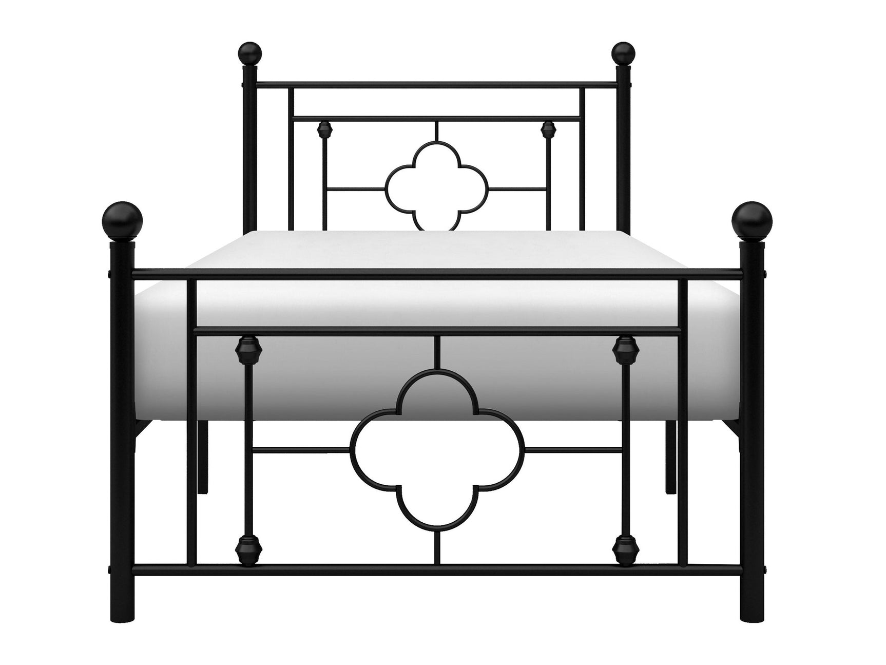 Morris Black Twin Metal Platform Bed - Ornate Home
