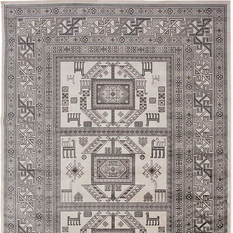 Mortsel Gray 5'3"x7'6"Area Rug - Ornate Home