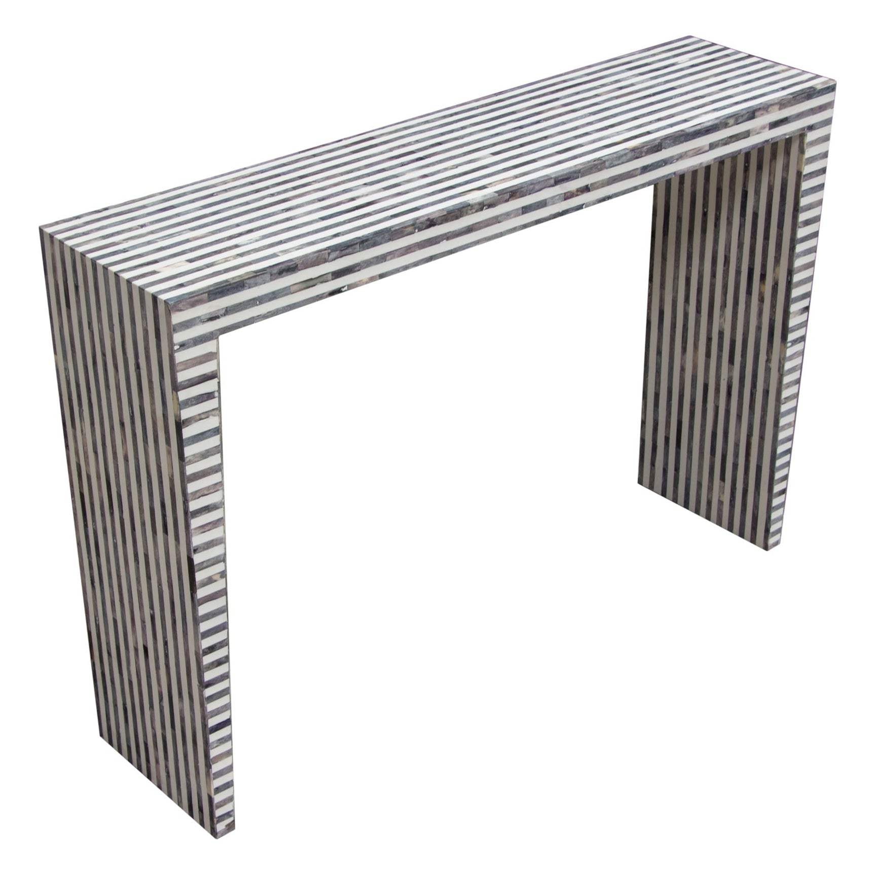 Mosaic Black/White Console Table - Ornate Home