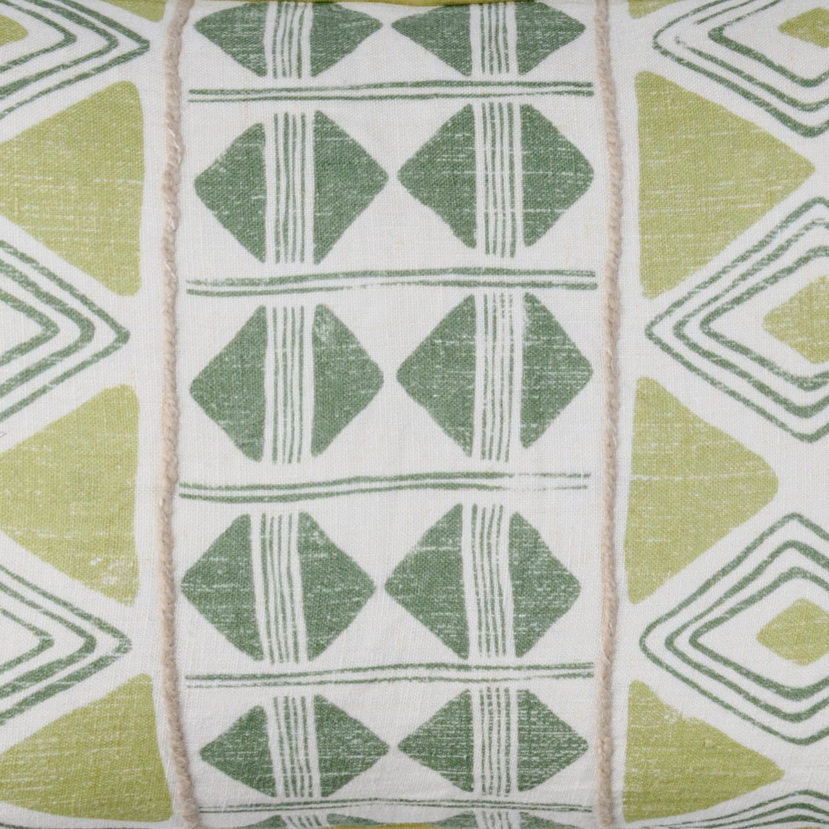 Mosaic Fern Green 14"x26" Throw Pillow (Set of 2)