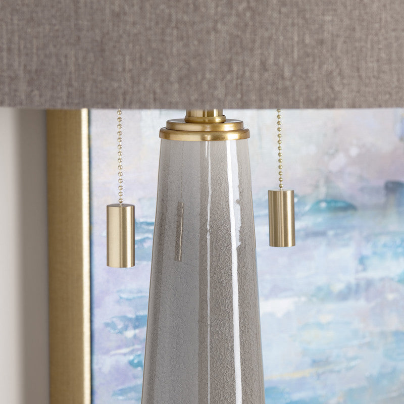 Moselle Taupe/Gold Table Lamp - Ornate Home