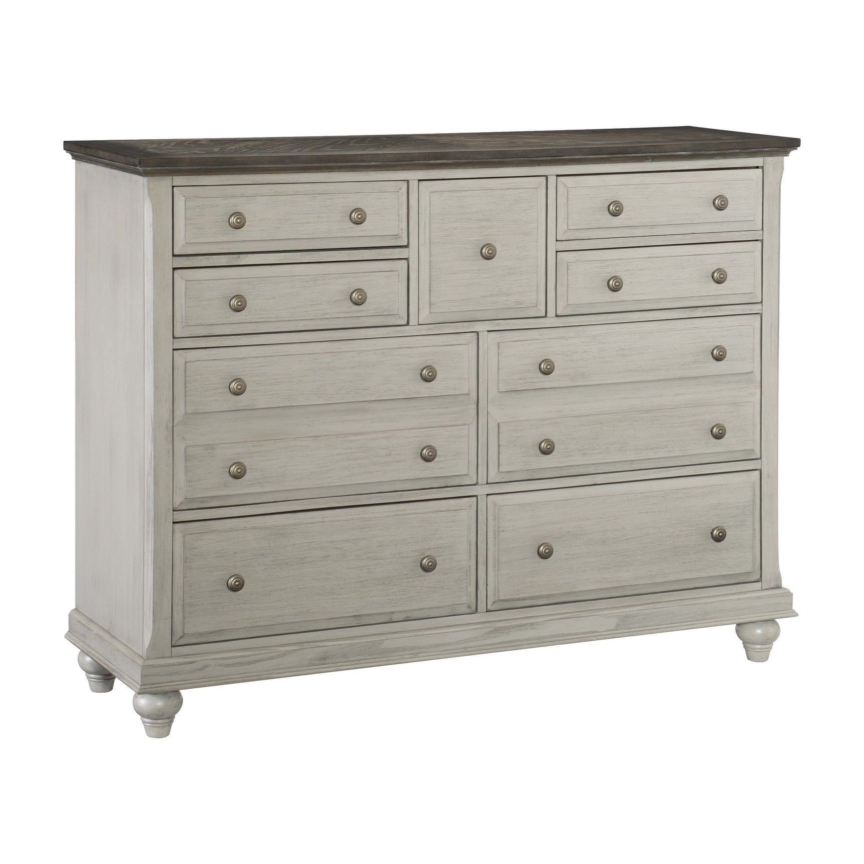 Mossbrook Brown/Light Gray Dresser - Ornate Home