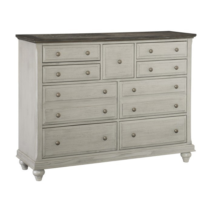 Mossbrook Brown/Light Gray Dresser - Ornate Home