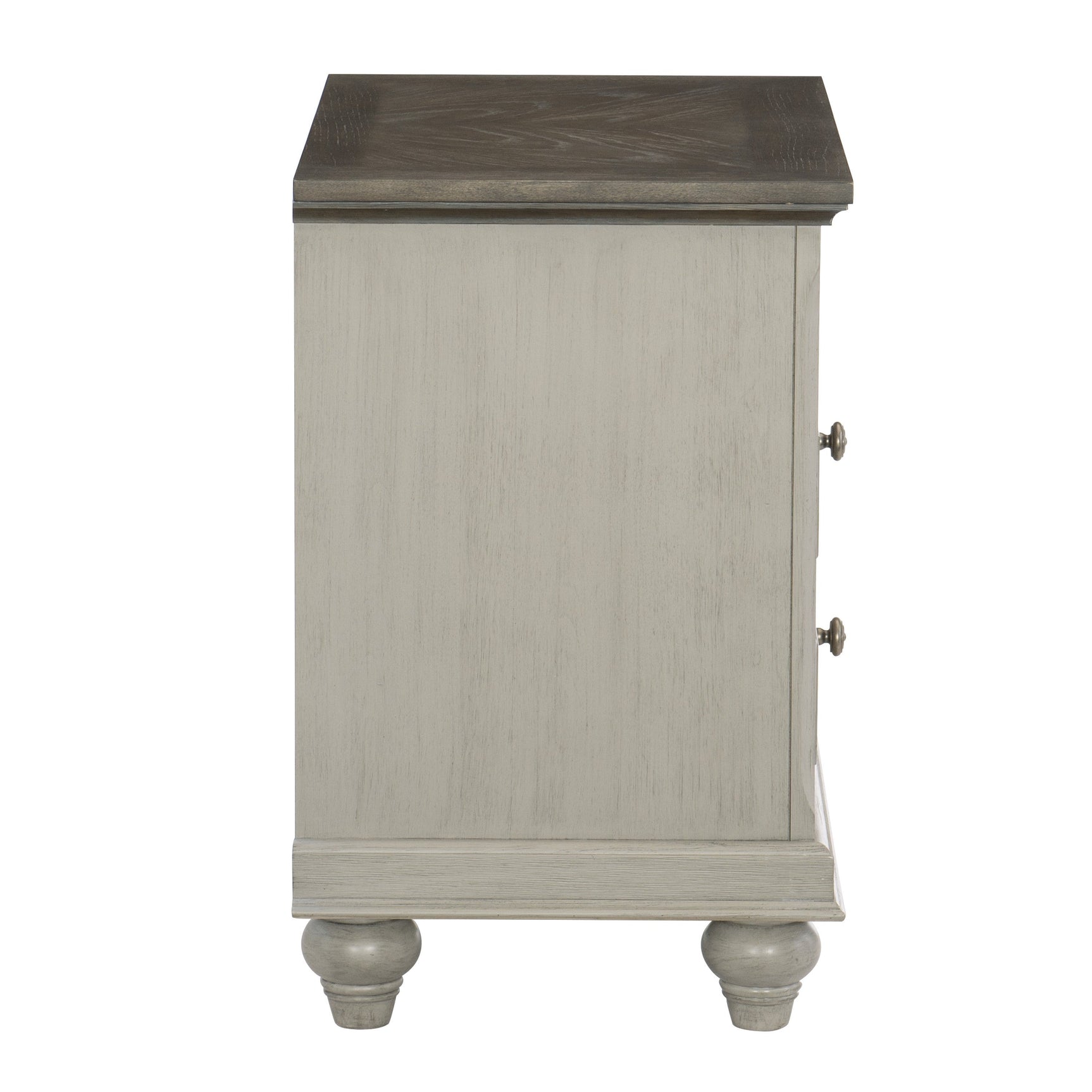 Mossbrook Brown/Light Gray Nightstand - Ornate Home