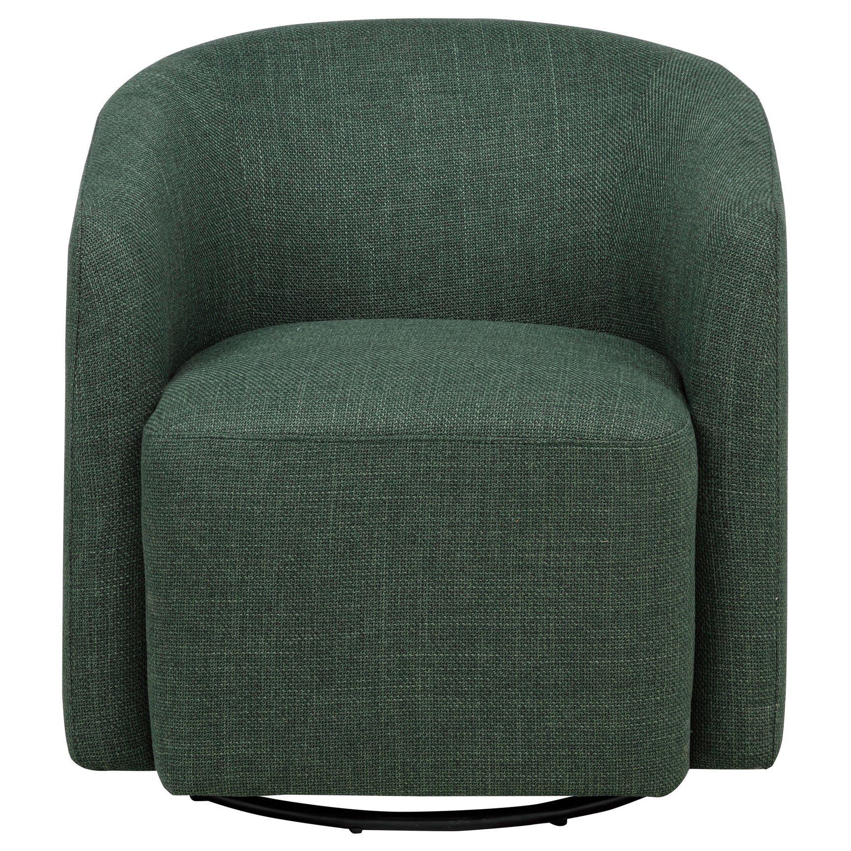 Mossbrook Green Fabric Upholstered Swivel Accent Chair - Ornate Home