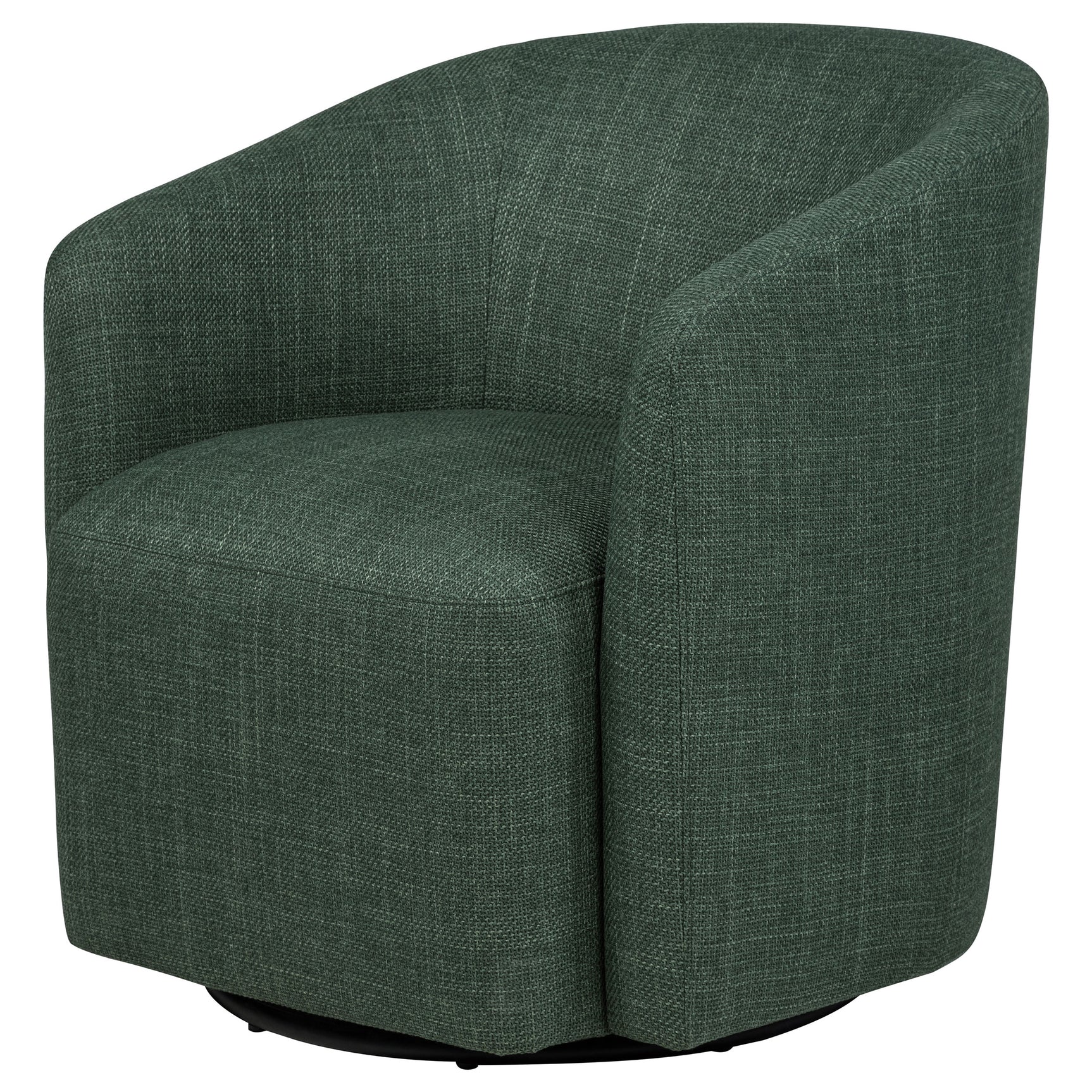 Mossbrook Green Fabric Upholstered Swivel Accent Chair - Ornate Home