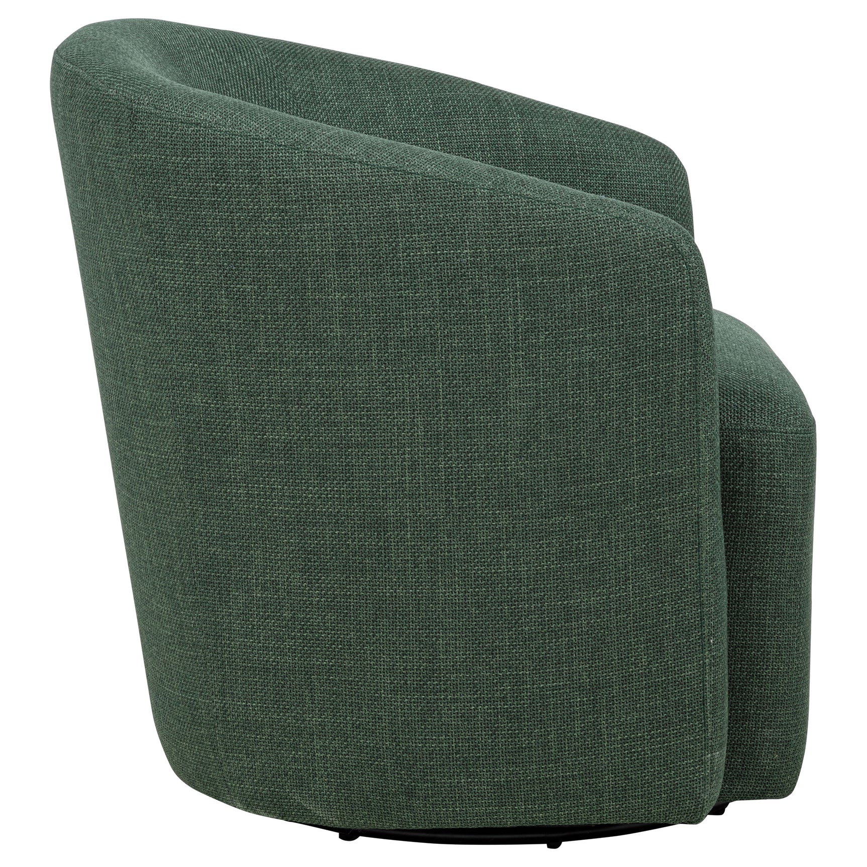 Mossbrook Green Fabric Upholstered Swivel Accent Chair - Ornate Home