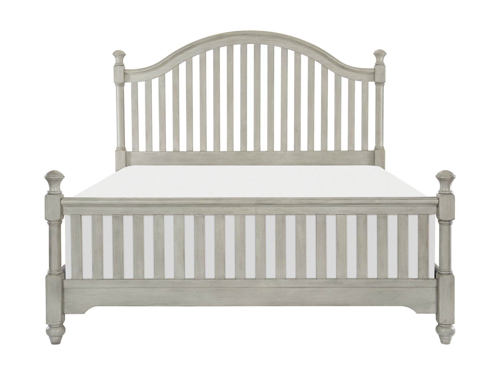 Mossbrook Light Gray Eastern King Bed - Ornate Home