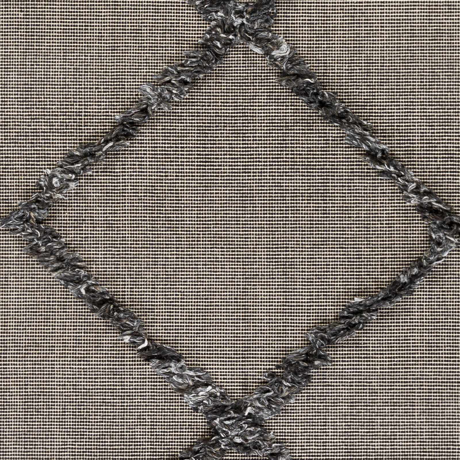 Mossman Brown Diamond High-Low Rug - Clearance - Ornate Home