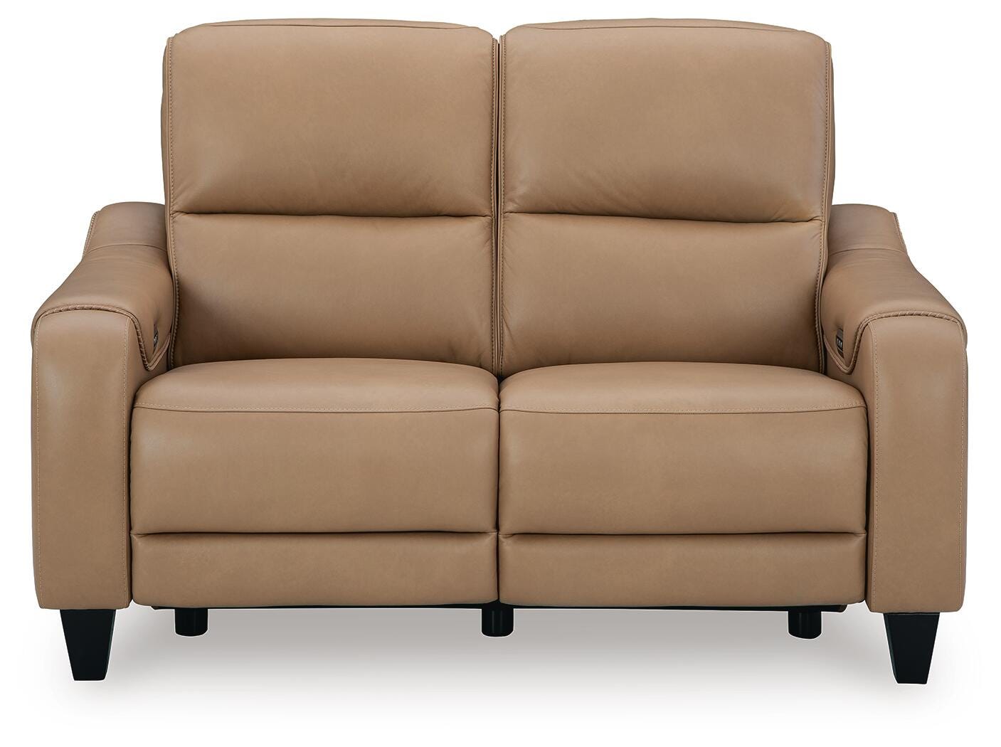 Mosswell Toffee Power Reclining Loveseat - Ornate Home