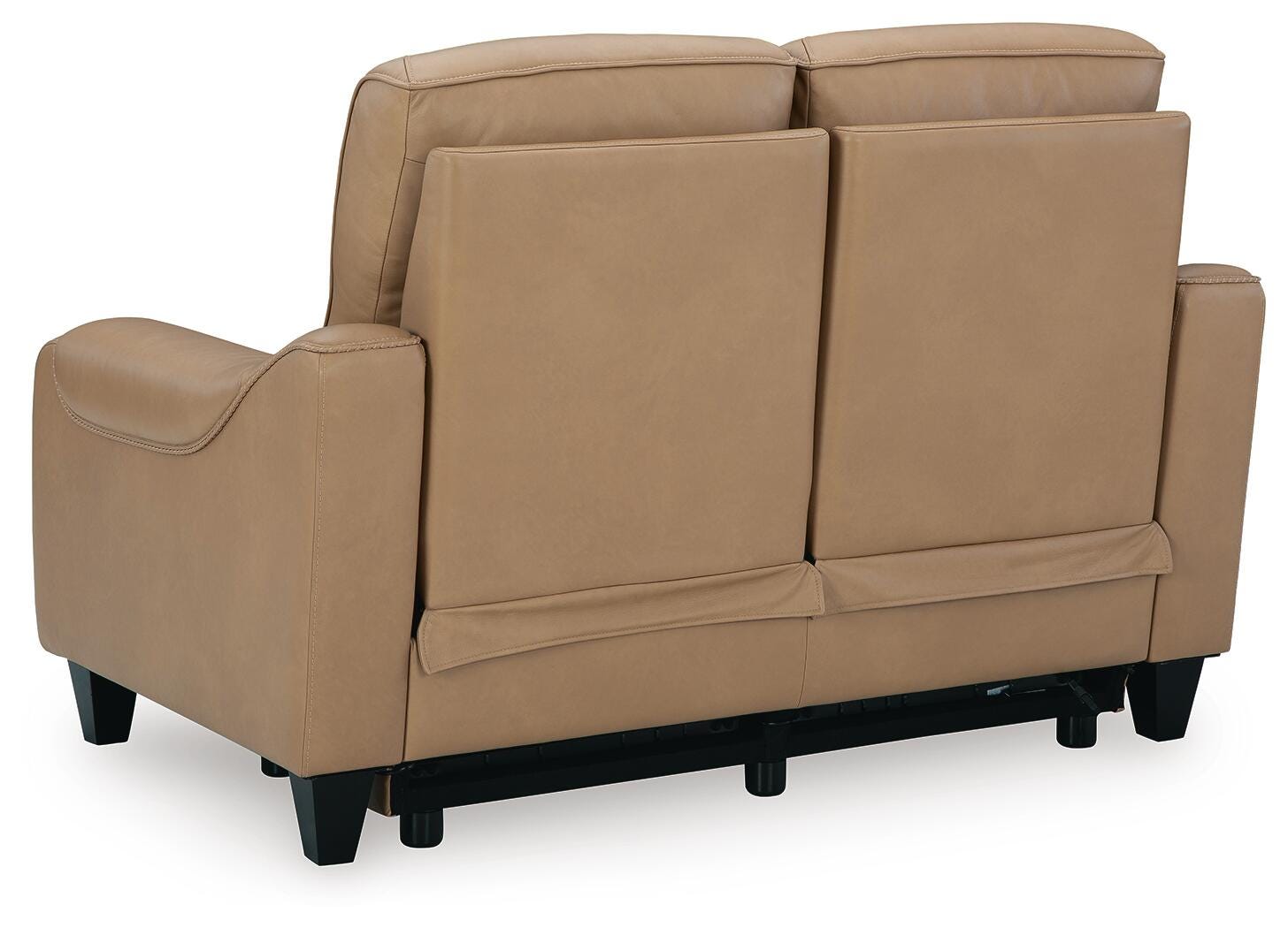 Mosswell Toffee Power Reclining Loveseat - Ornate Home