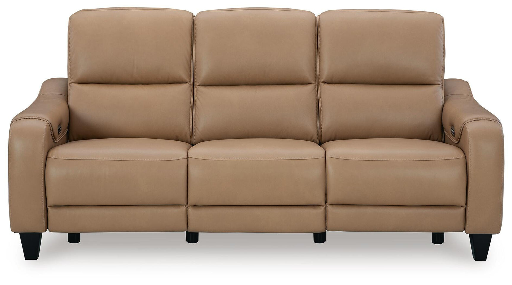 Mosswell Toffee Power Reclining Sofa - Ornate Home