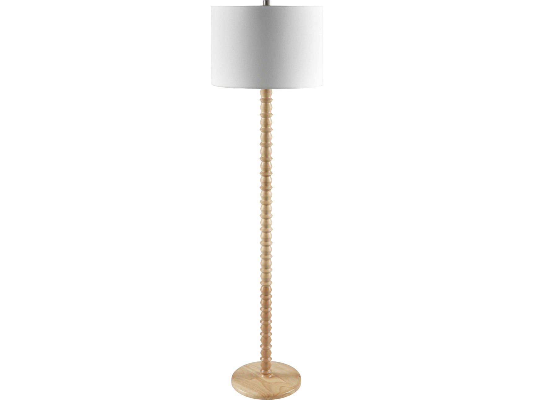 Motozintla Cream Wood Floor Lamp - Ornate Home
