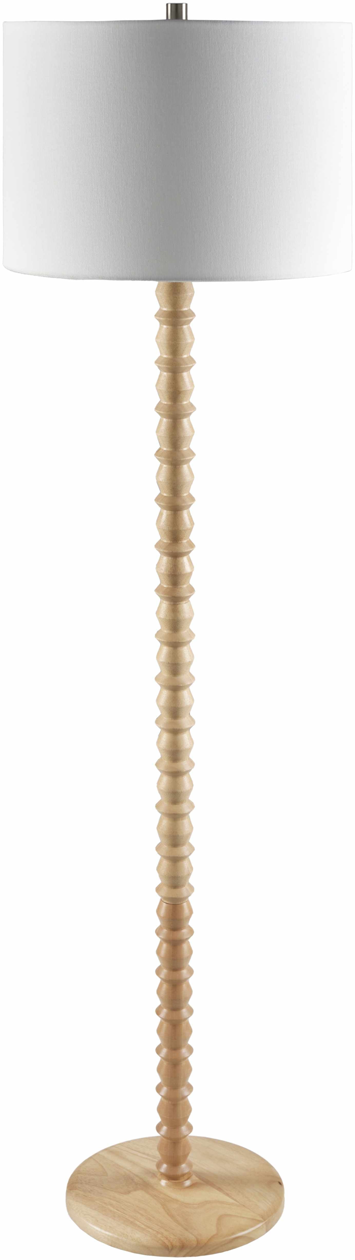 Motozintla Cream Wood Floor Lamp - Ornate Home