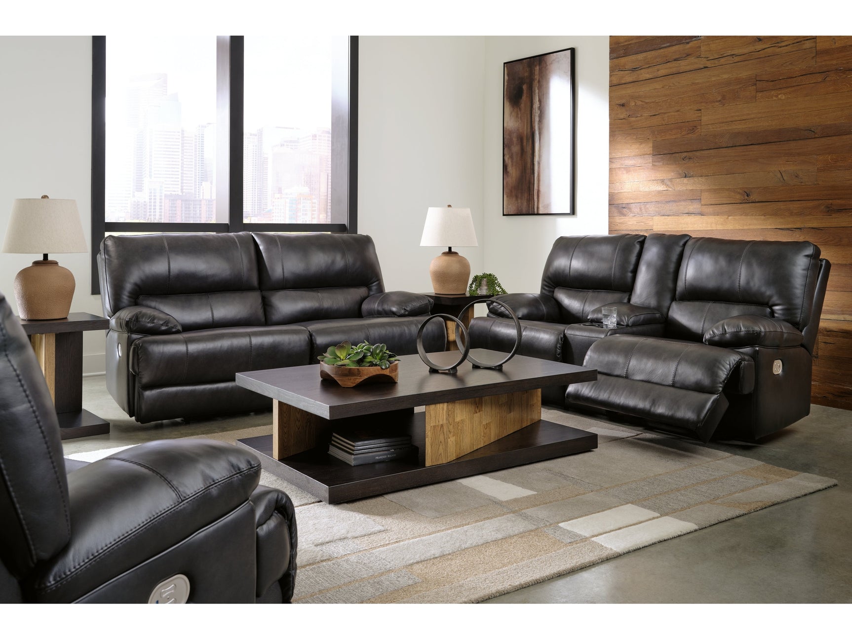 Mountainous Power Reclining Sofa, Loveseat and Recliner - Ornate Home
