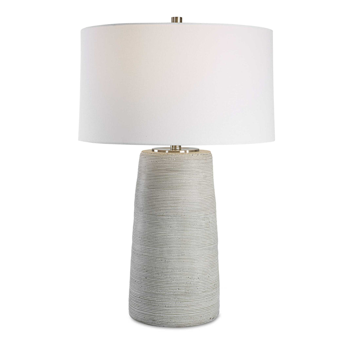 Mountainscape Brown/Gray/White Ceramic Table Lamp - Ornate Home