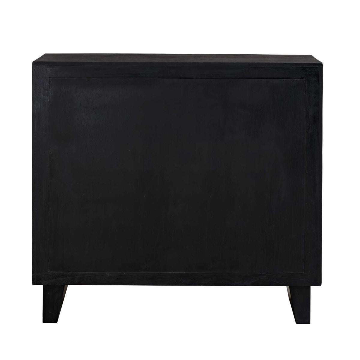 Muestra Black/Woodtone Wood Grain 2 Door Cabinet - Ornate Home
