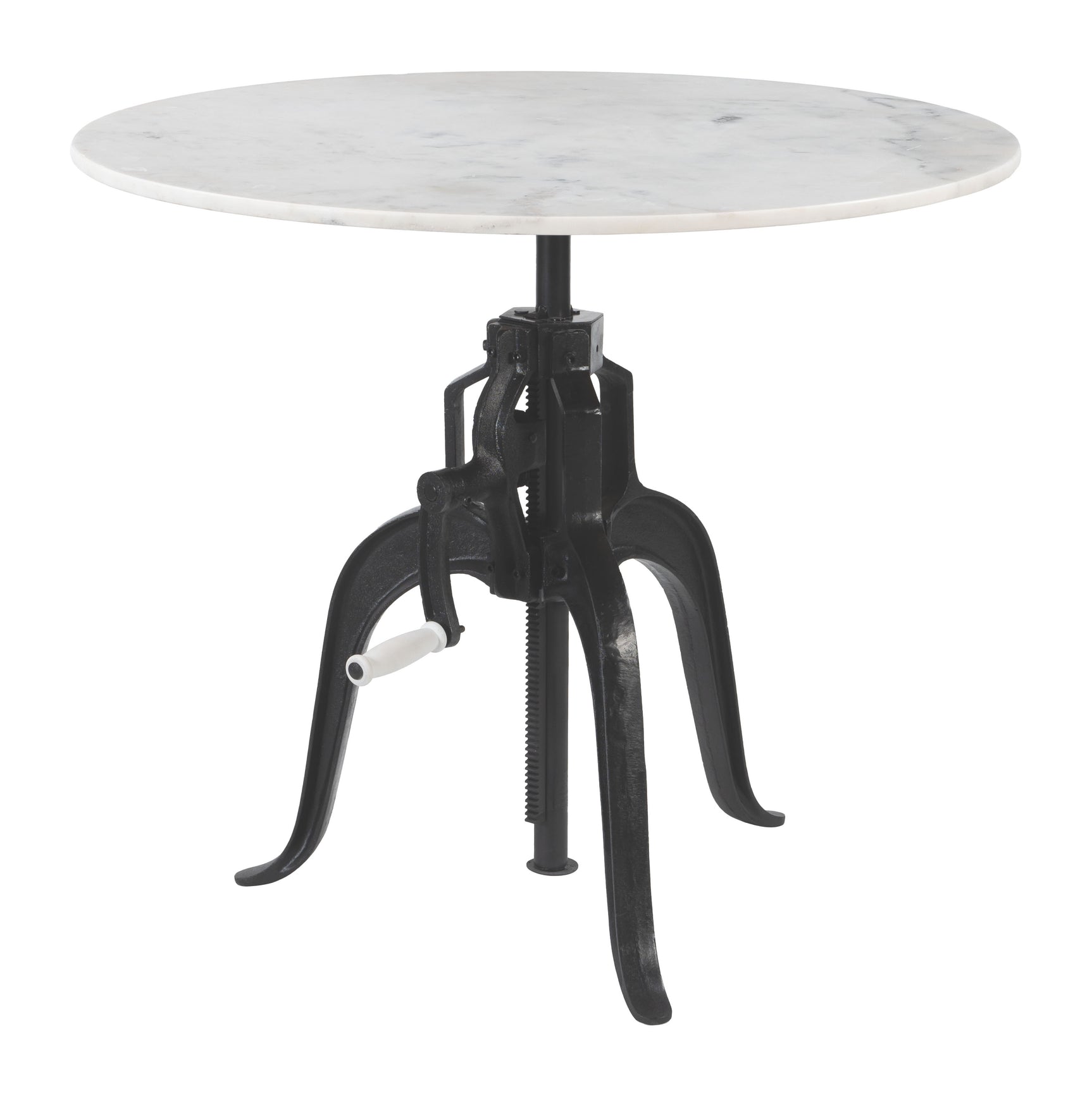 Mufid White & Black Bistro Table