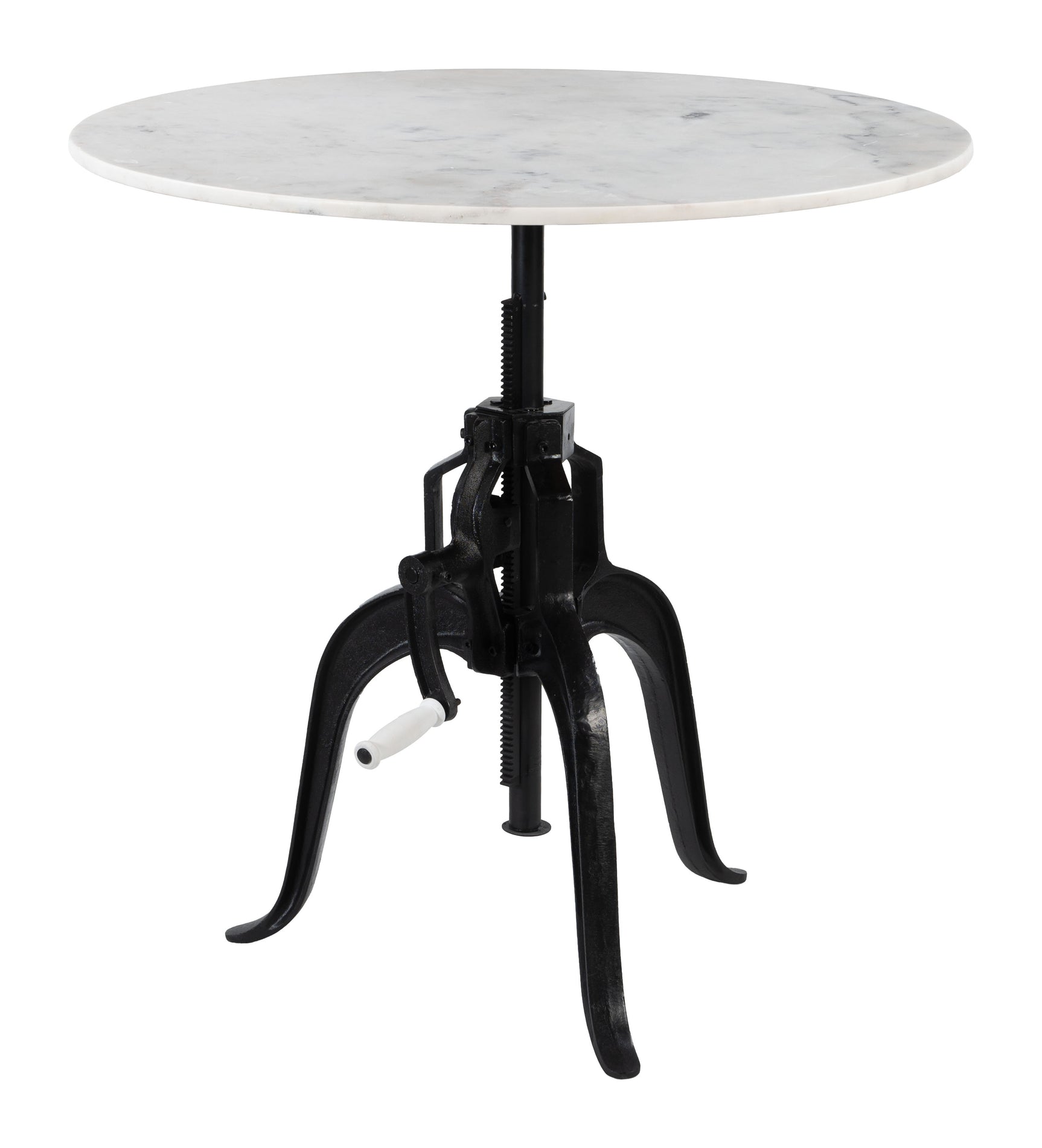 Mufid White & Black Bistro Table
