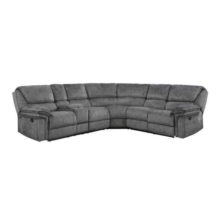 Muirfield Gray 3-Piece Reclining Sectional - Ornate Home