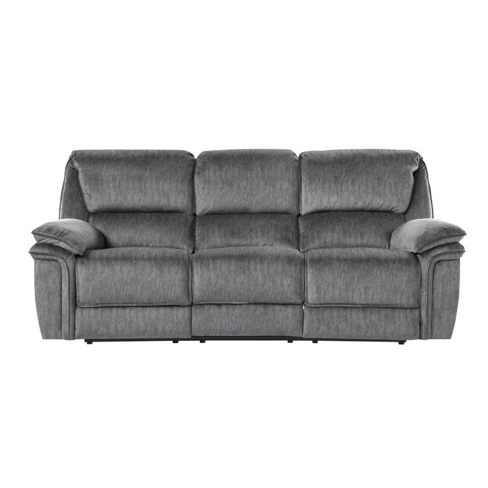 Muirfield Gray Double Reclining Sofa - Ornate Home