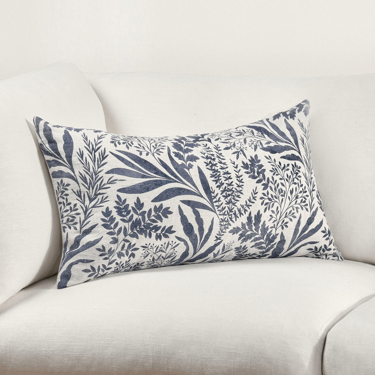 Mulberry Denim Blue 14"x26" Throw Pillow (Set of 2)