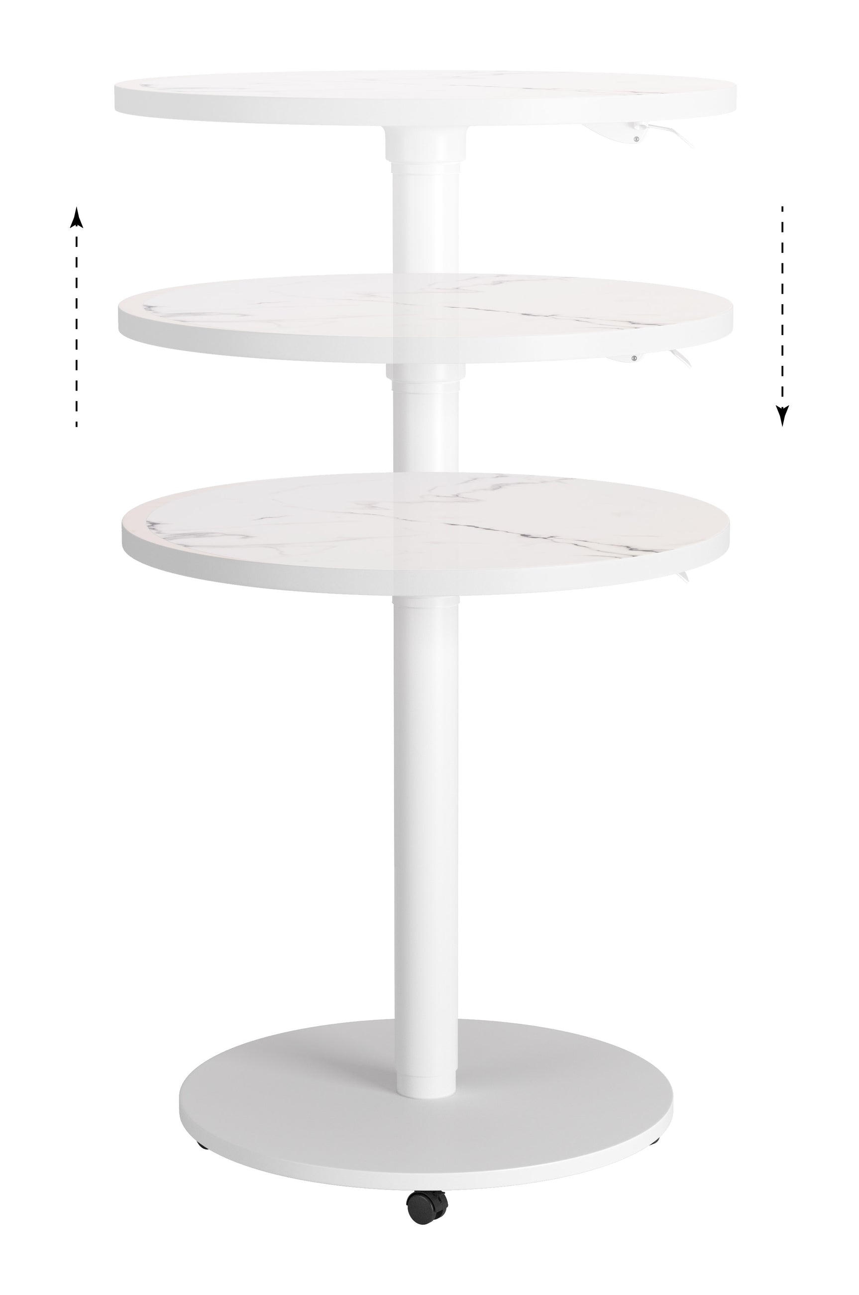 Mule White Adjustable Bar Table - Ornate Home