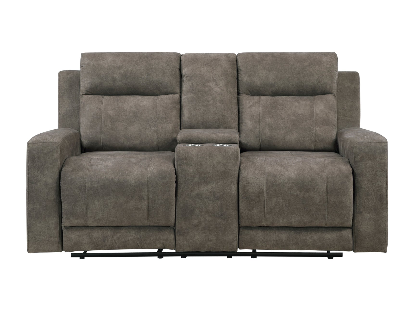 Muncie Brown Double Reclining Loveseat - Ornate Home