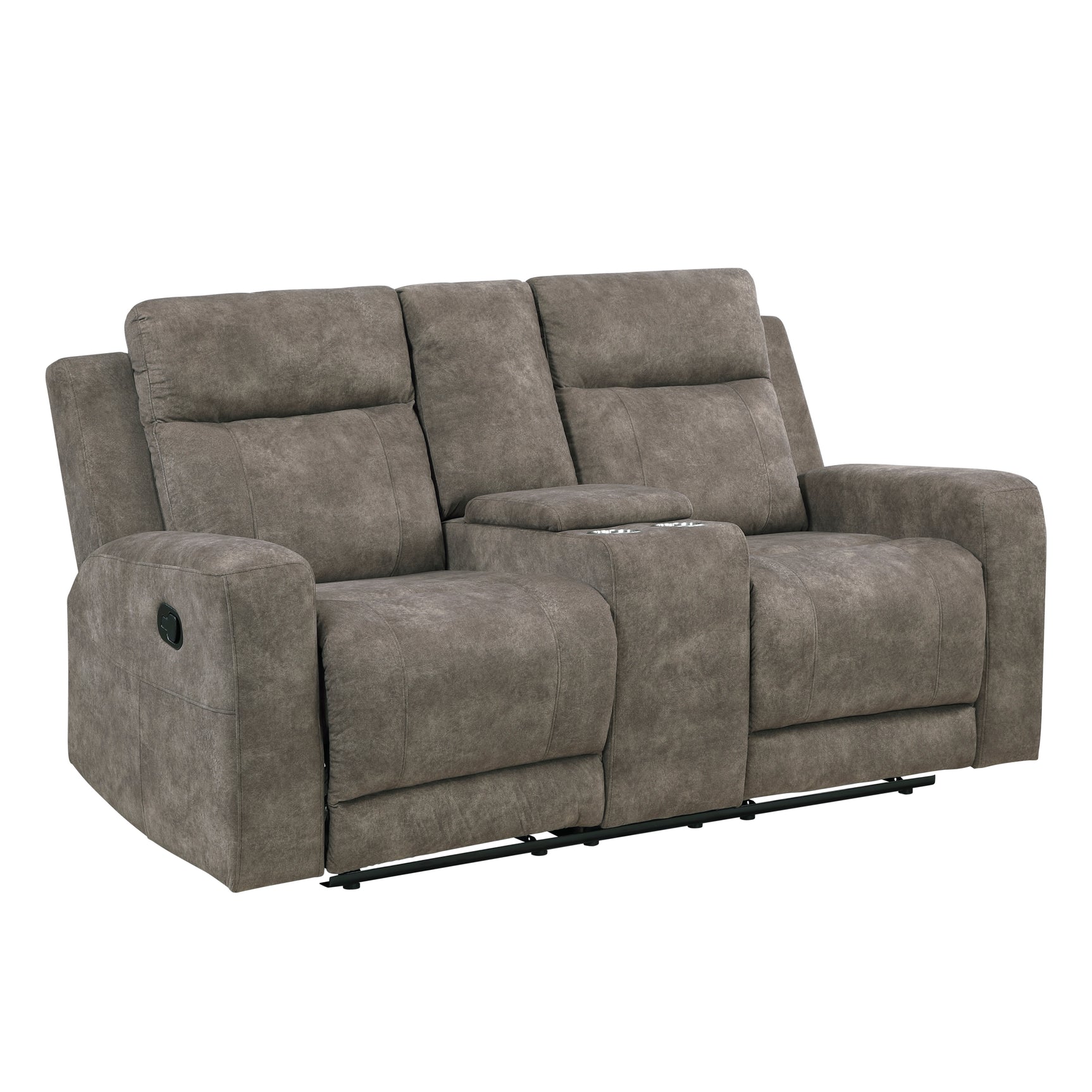 Muncie Brown Double Reclining Loveseat - Ornate Home
