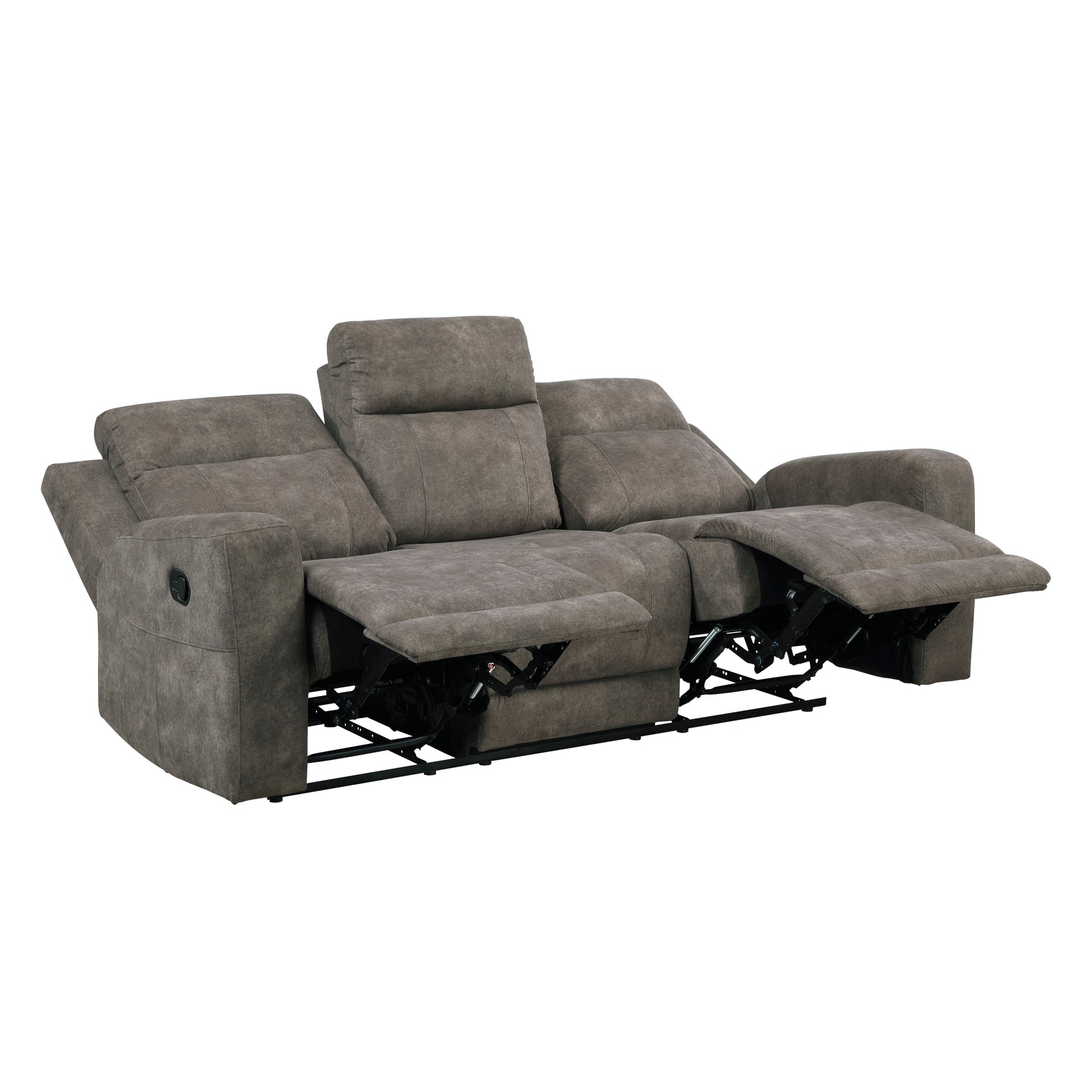 Muncie Brown Double Reclining Sofa - Ornate Home