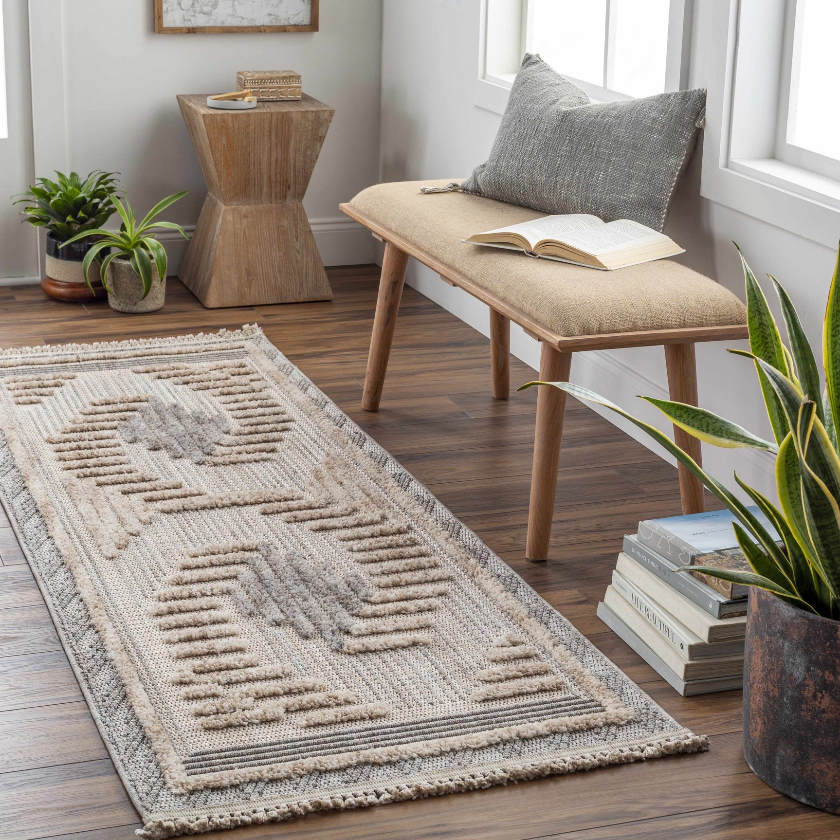 Muricay High-Low Rustic Rug - Ornate Home
